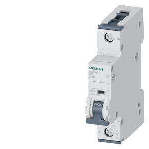 Kismegszakító 1P 10A C-jelleg 400V AC/DC 10kA/60898 SENTRON SIEMENS