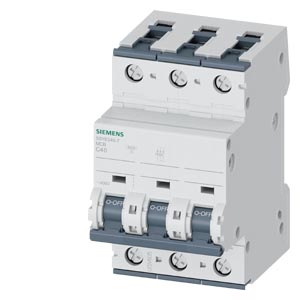 Kismegszakító 3P 40A C-jelleg 400V AC/DC 6kA/60898 10kA/60947 SENTRON SIEMENS