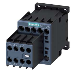 Kontaktor (mágnesk) 4kW/400VAC-3 3Z 24VDC 2z 2ny csavaros 22A/AC-1/400V SIRIUS SIEMENS