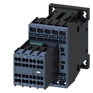 Kontaktor (mágnesk) 4kW/400VAC-3 3Z 24VDC 2z 2ny rugószorításos 22A/AC-1/400V SIRIUS SIEMENS
