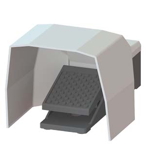 Lábkapcsoló 1-ny 1-z 16A/AC15/230V 1-fokozat fém szürke IP65 3SE SIEMENS