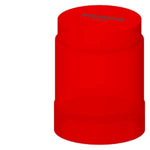 Jelzőoszlop-világítómodul folyamatos piros IP54 piros-ház 50mm SIRIUS SIEMENS