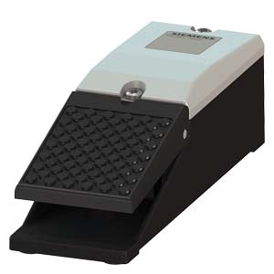 Lábkapcsoló 2-ny 2-z 6A/AC15/230V 1-fokozat fém szürke IP65 3SE SIEMENS