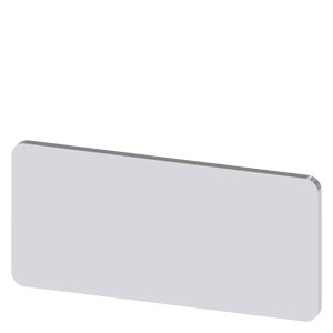 Felirati tábla RSU1-hez üres üres ezüst téglalap 27mm x 12.5mm x SIRIUS ACT SIEMENS