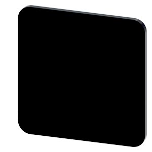 Felirati tábla RSU1-hez üres üres fekete négyzetes 22mm x 22mm x SIRIUS ACT SIEMENS