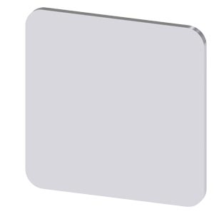 Felirati tábla RSU1-hez üres üres ezüst négyzetes 22mm x 22mm x SIRIUS ACT SIEMENS