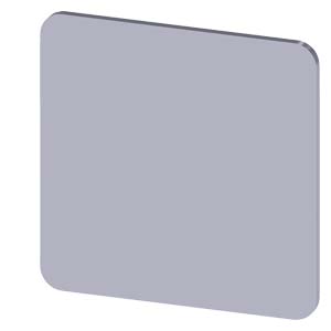 Felirati tábla RSU1-hez üres üres ezüst négyzetes 27mm x 27mm x SIRIUS ACT SIEMENS