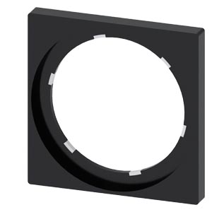 Keret d22 vezérlőelemhez üres üres fekete négyzetes 29.8mm x 29.8mm x SIRIUS ACT SIEMENS