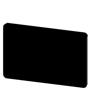 Felirati tábla RSU1-hez üres üres fekete téglalap 27mm x 17.5mm x SIRIUS ACT SIEMENS