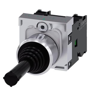 Joystick komplett fém d22 10A 2-irányú 1-záró 1-nyitó visszaálló 71.3mm-kar SIRIUS ACT SIEMENS