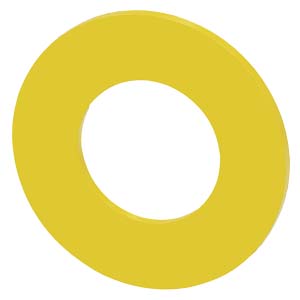 Felirati tábla d22 vészgombhoz üres üres sárga kerek 45mm/ SIRIUS ACT SIEMENS