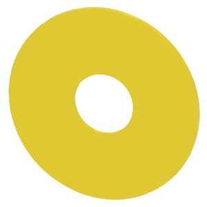 Felirati tábla d22 vészgombhoz üres üres sárga kerek 75mm/ SIRIUS ACT SIEMENS