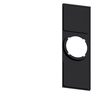 Felirati tábla tartó RSU1-hez d22 üres üres fekete négyzetes 29.7mm x 89.6mm x SIRIUS ACT SIEMENS