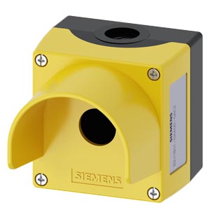 Vezérlőkészülék-tokozat d22 1-poz. beépítődoboz műanyag sárga IP67/IP69K SIRIUS ACT SIEMENS