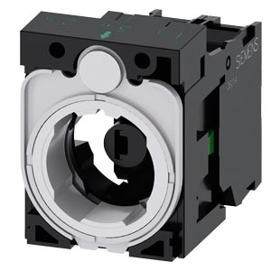 Érintkezőblokk vezérlőkészülékhez 3mod. 24VAC/DC fehér fényű műa. 1z előlapra SIRIUS ACT SIEMENS