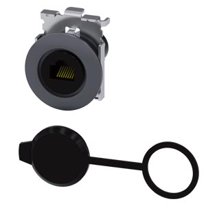 Adatcsatlakozó aljzat d30 RJ45 Cat5e homokszürke fém  SIRIUS ACT SIEMENS