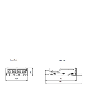 #1日6GK5991-2AB00-8AA0 / 6GK59912AB008AA0 SCALANCE Xアクセサリーメディアモジュール
