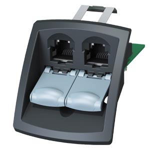 Moduláris adatcsatlakozó 4db ferde 2x RJ45 hüvely/hüvely bepattintás 6GK SIEMENS