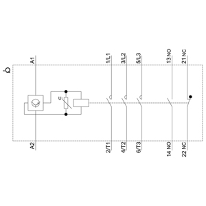 Contattore Di Potenza Siemens 3RT2028-1NB30 Sirio 3 Poli 480V 50A