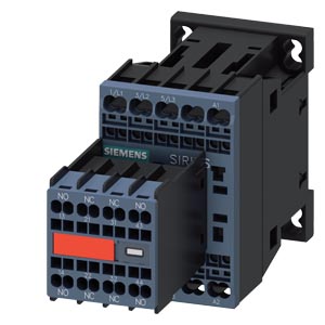 Kontaktor (mágnesk) 3kW/400VAC-3 3Z 24VDC 2z 2ny rugószorításos 18A/AC-1/400V SIRIUS SIEMENS