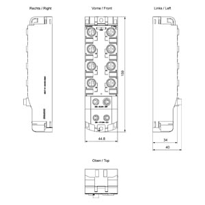 Produktbild von Siemens SIMATIC ET 200AL – 6ES7141-5BF00-0BA0, Gebraucht Aber Voll Funktionsfähig
