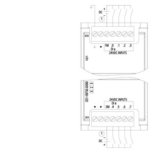 DIGITAL INPUT SM 1221, 8DI, 24V DC Input
