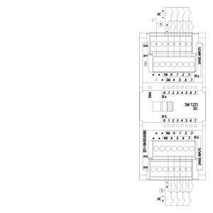 DIGITAL INPUT SM 1221, 16 DI, 24V DC Input