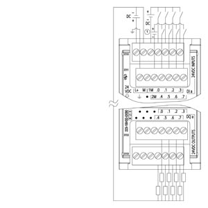 DIGITAL I/O SM 1223, 8 DI / 8 DO, 8 DI DC 24 V