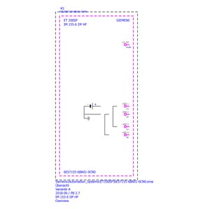 SIEMENS 6ES7155-6AU01-0CN0 E:03 6ES7193-6AR00-0AA0 E:08 SIMATIC ET 200SP Interface-Modul -used