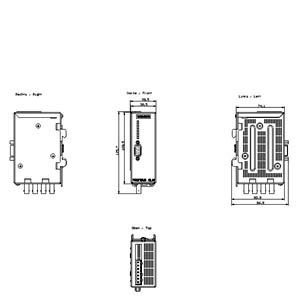 PROFIBUS OLM/G12 V4.0 optical link module with 1 RS485 and 2 glass-FOC