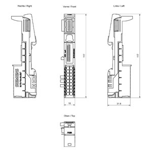 ET 200SP Baseunit Typ A1, BU15-P16+A0+2B/T