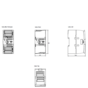 Digital I/O SM 1223, 8DI / 8DQ, 8DI DC 24V, 8DQ relay 2A