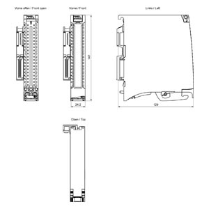 DIGITAL OUTPUT, DQ 16x24VDC/0.5A