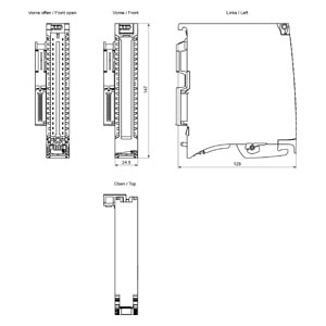 DIGITAL IN-/OUTPUT, DI/DQ 16x24VDC/16xDC24V/0.5A BA