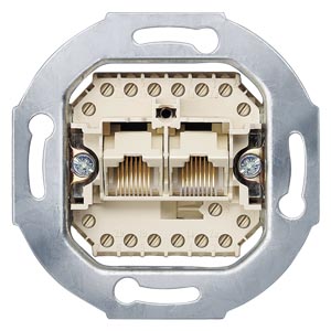 Delta adatcsatlakozó betét adapterrel 2xRJ45 Cat3 címketartó nélkül SIEMENS