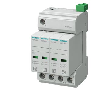 Túlfeszültség-levezető T2 C 350V 20/40kA TN-S/TT 4P FRN  SENTRON SIEMENS