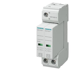 Túlfeszültség-levezető T2 C 350V 20/40kA TN-S/TT 2P  SENTRON SIEMENS