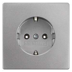Delta Style 162 dugalj földelt platina IP20 süllyesztett rugós SIEMENS
