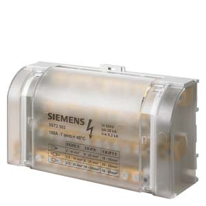 Sorkapoc elosztóblokk 4P 10..35mm2/10…35+3x6…25+8x2,5…16mm2mm2 DIN-sínre 160A 5ST SIEMENS