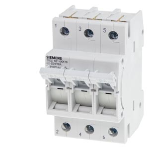 Biztosítós szakaszolókapcsoló sorolható MINIZED 3P D01 16A 400V SENTRON SIEMENS