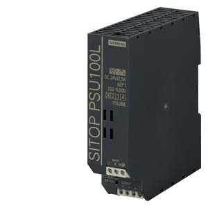 Kapcsolóüzemű DC tápegység stabilizált 230VAC-be 24VDC-ki 2.5A-ki 60W SITOP PSU100 SIEMENS