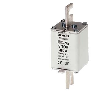 NH biztosítóbetét NH1 450A 1000V aR homlokoldali-kioldásjelzéssel 3NE3233 SIEMENS