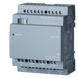 Digitális be- és kimeneti modul DM16 8DI 8DO relé 85-265V/AC 100.0-253V/DC LOGO! SIEMENS