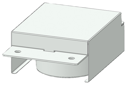 MOBY I/U/RF300 support for heat resistant data storage medium MDS 439E/MDS U589/RF380T short version 234x 140 without shrouding cover. - Image 2