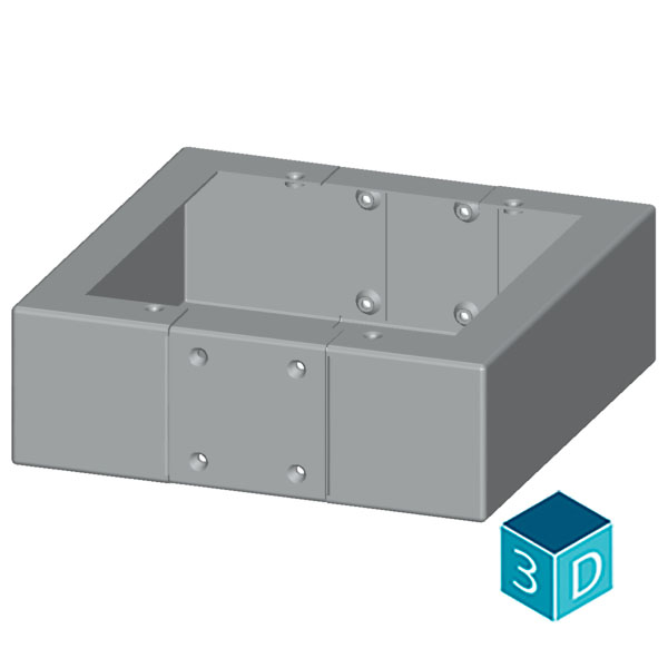 ALPHA 630 DIN base H = 100 mm - Image 3