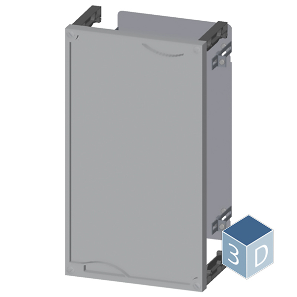 ALPHA 400/630/1250 DIN assembly kit mounting plate section cover closed H = 450 mm - Image 3