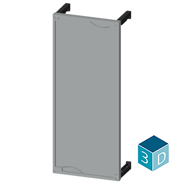 ALPHA 160 DIN assembly kit mounting plate section cover closed H = 600 mm - Image 3