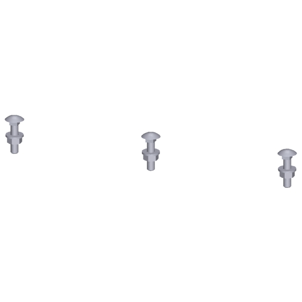 Screw set truss-head screw M10 x 45 with spring washer - Image 2