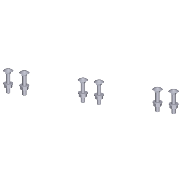 Screw set truss-head screw M10 x 55 with spring washer - Image 2