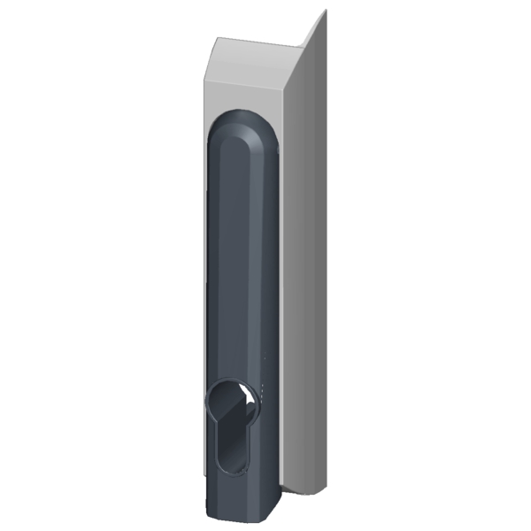 Rotary handle type B lock: profile semicylinder - Image 2